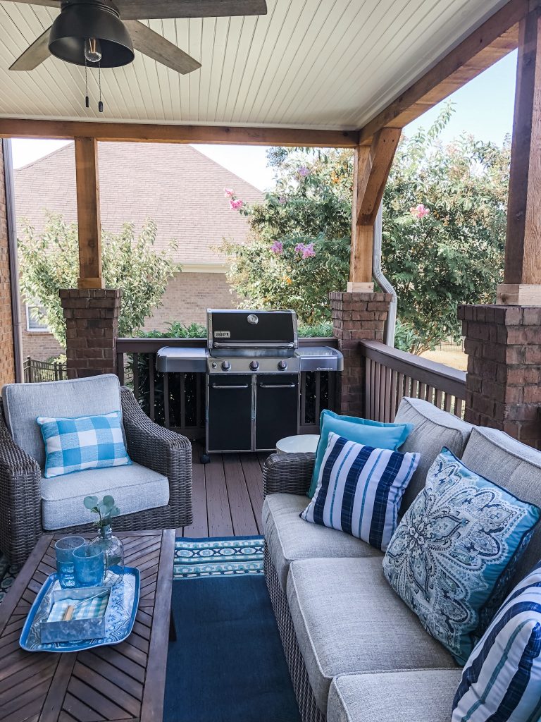 Covered porch makeover reveal! Our cozy new outdoor space is finished ...