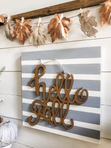 Fall decorating ideas using copper accents