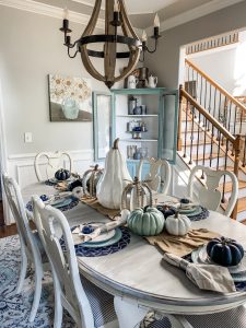 Fall dining room inspiration, thinking outside the box!