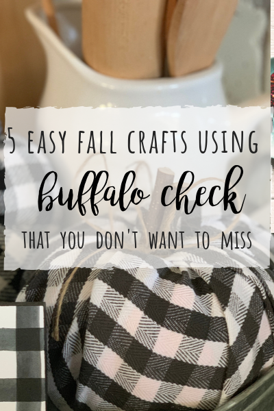 5 fall craft ideas using buffalo check!