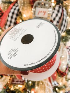 Christmas tree ribbon guide- quick reference on how much to buy!