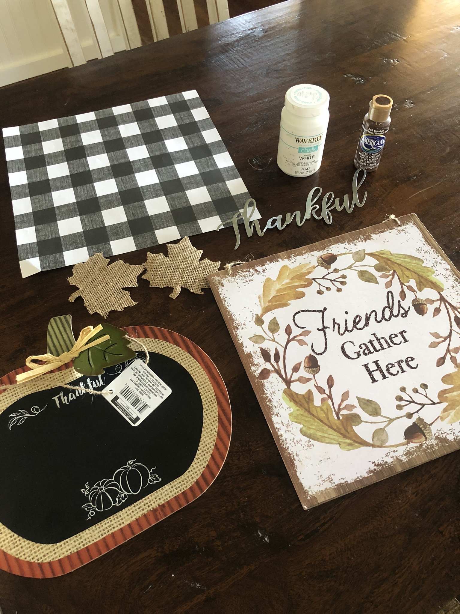 5 Fall craft ideas using buffalo check