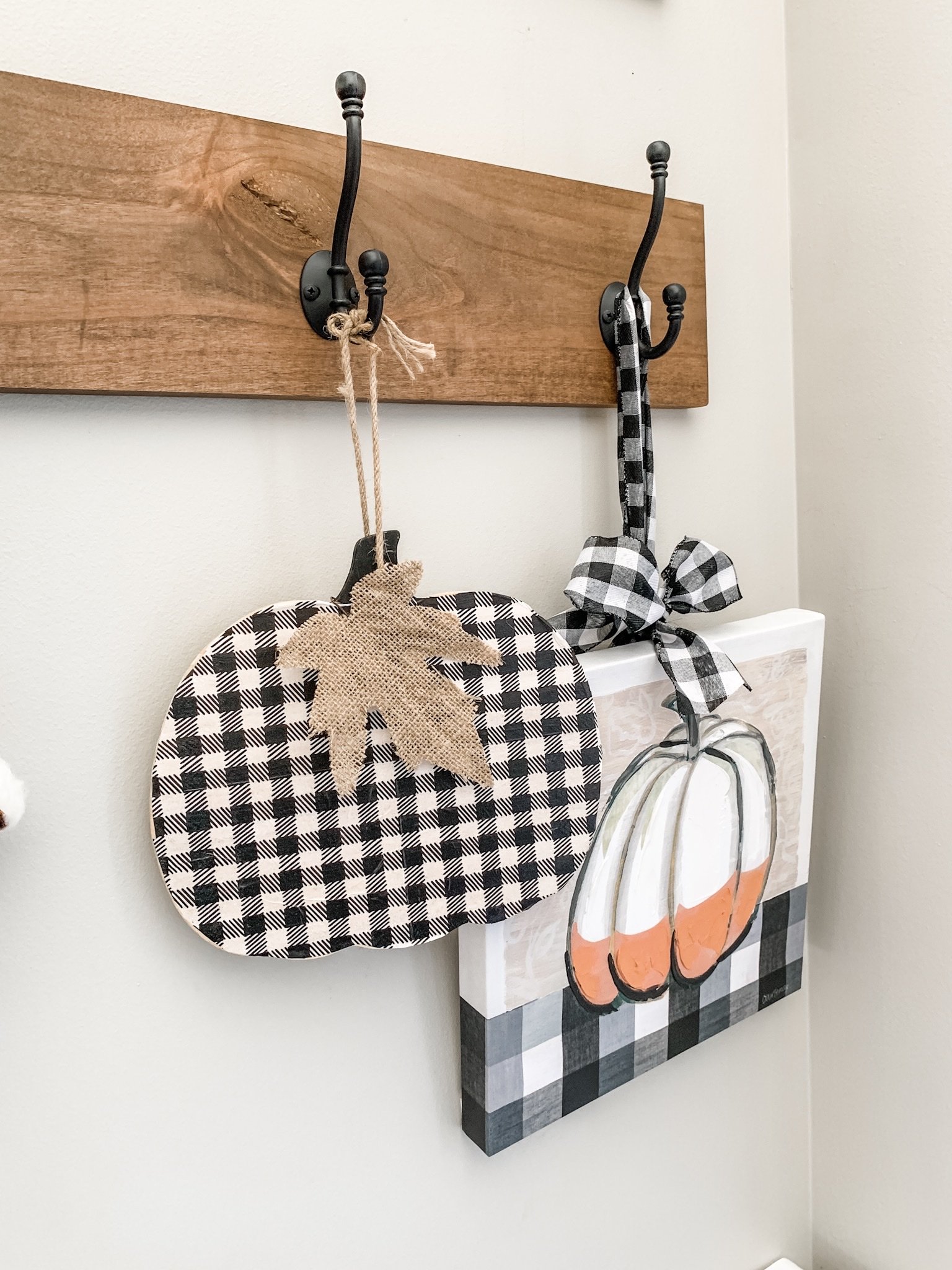 5 Fall craft ideas using buffalo check