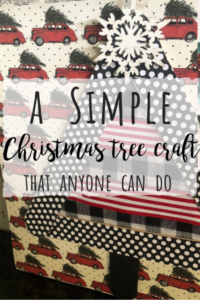 A Simple Christmas tree craft idea that anyone can do!