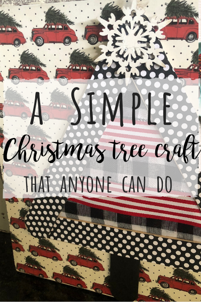 Simple Christmas tree craft!