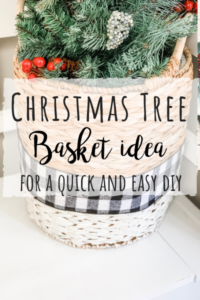Christmas basket idea for a quick and easy DIY