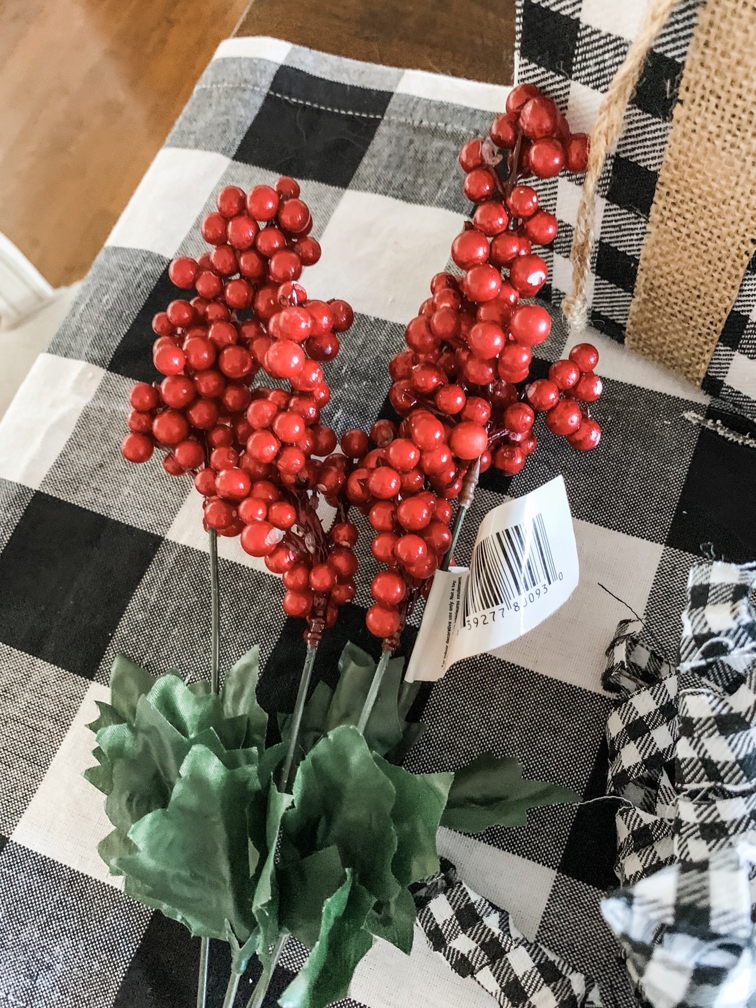 Christmas centerpiece idea using a dough bowl for a festive look! 