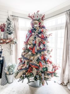 Christmas mantel decor ideas using buffalo check!