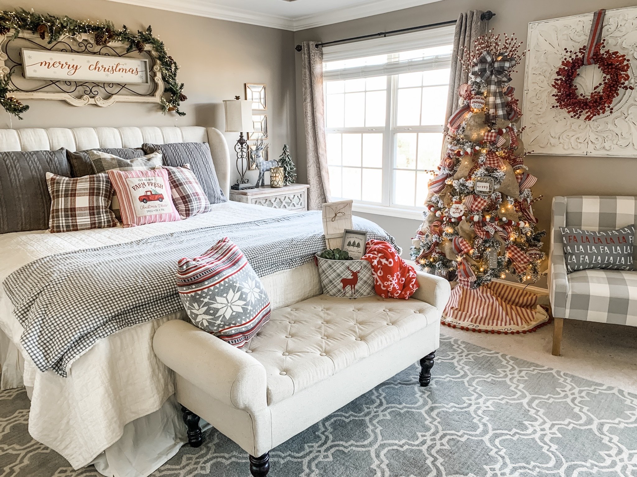 Christmas Twinkle Lights In Bedroom