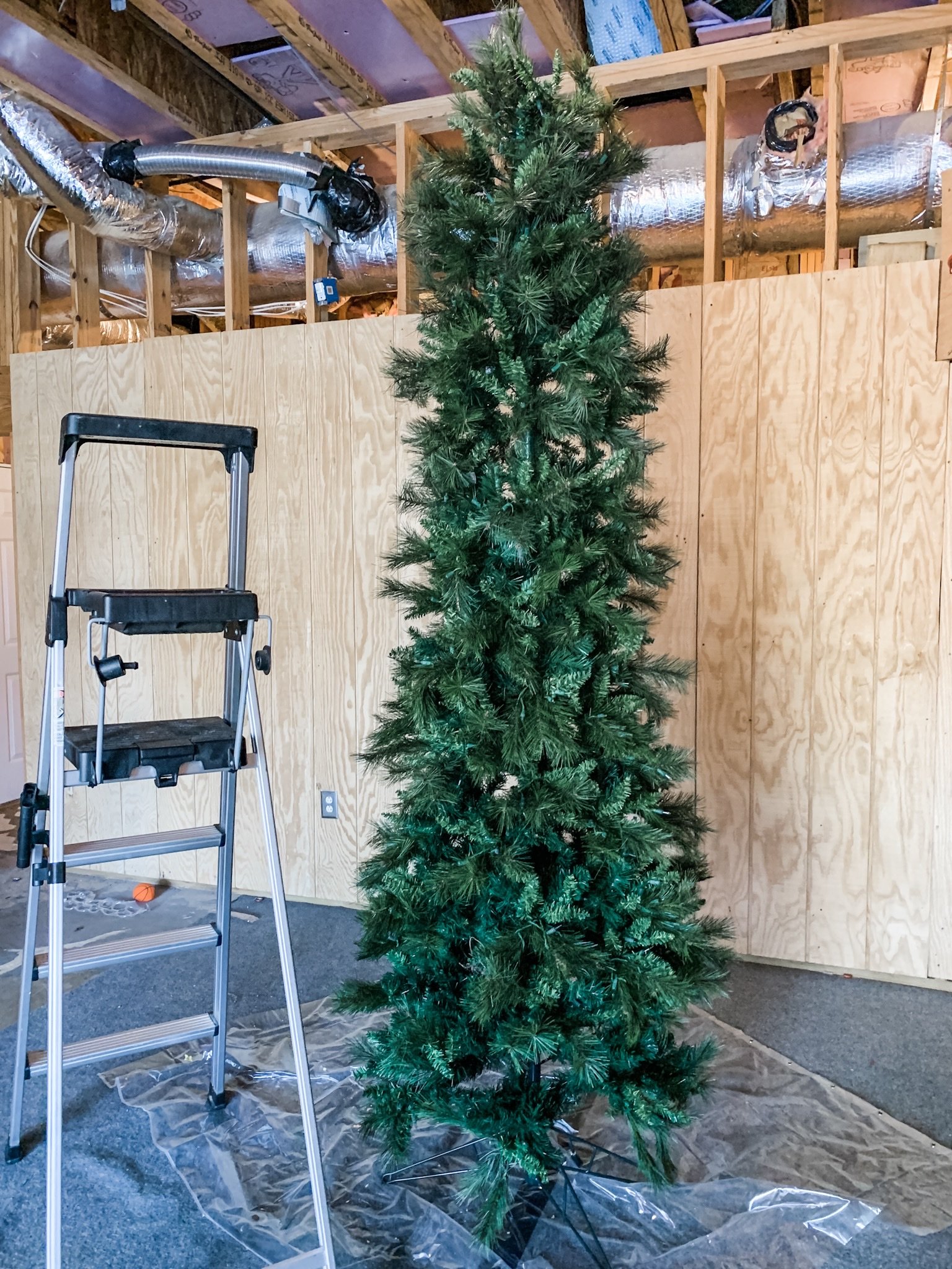 DIY Flocked Christmas Tree — The Rustic Boxwood