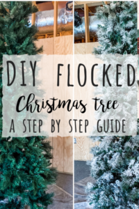 DIY flocked Christmas tree instructions