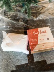 DIY flocked Christmas tree instructions, a step by step guide!