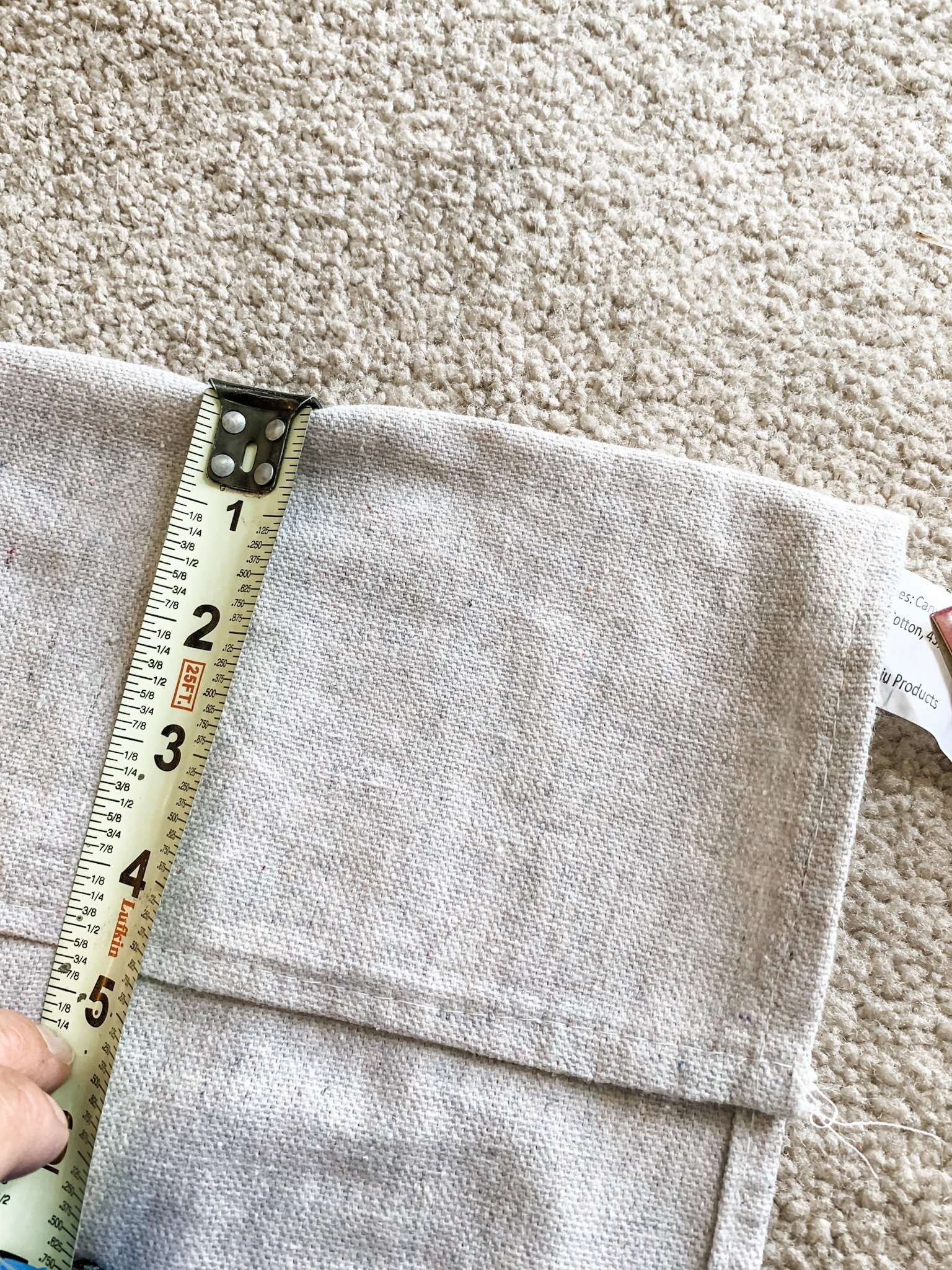 DIY drop cloth curtains for that farmhouse charm!