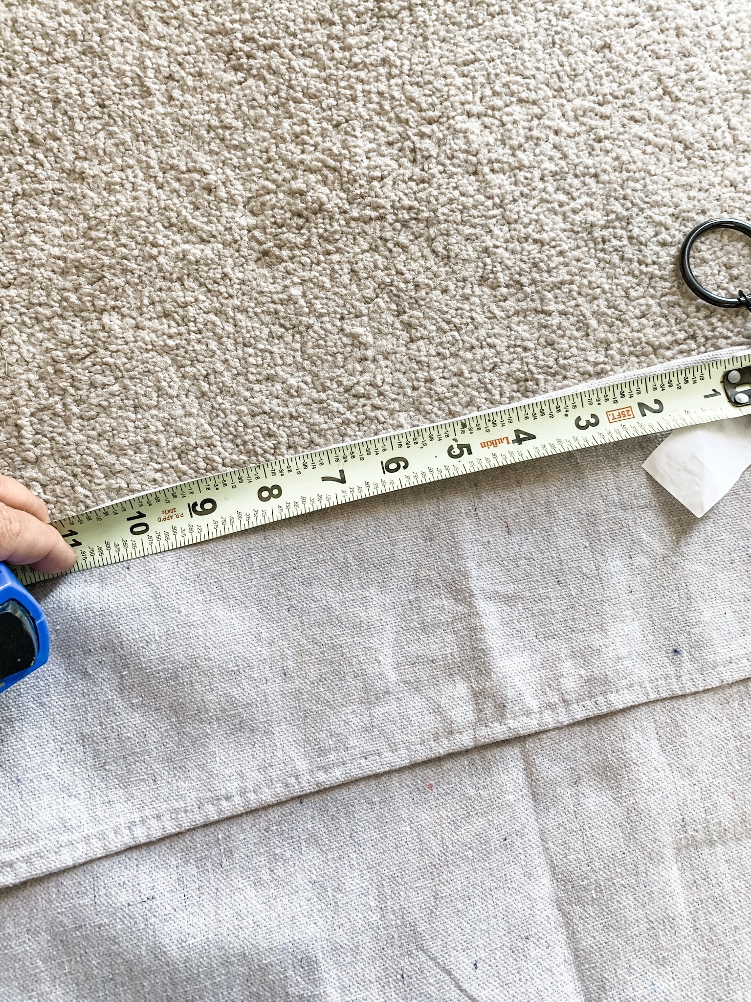 DIY drop cloth curtains for that farmhouse charm!