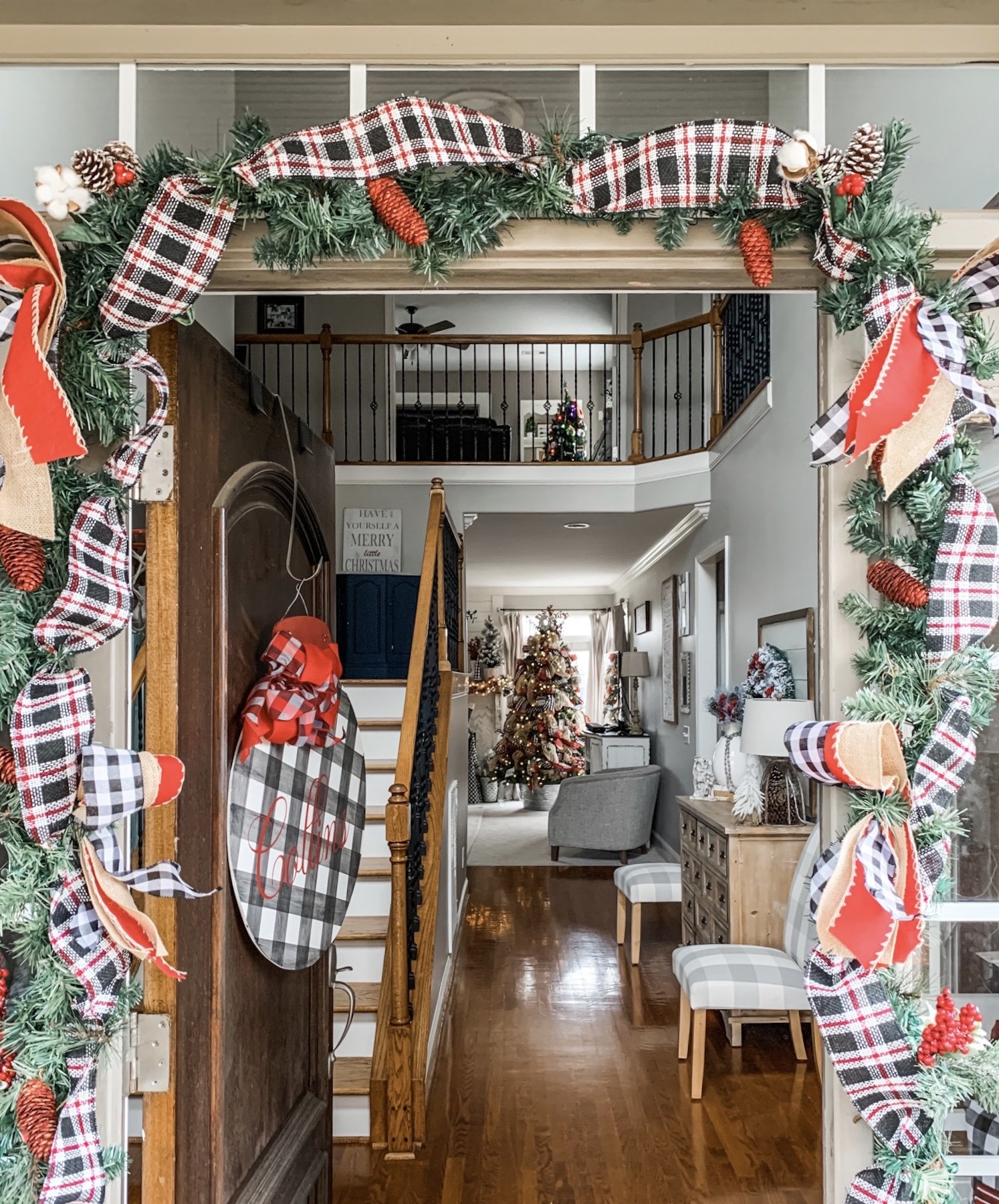 Christmas Home Tour, a little buffalo check and a whole lot of festive! -  Wilshire Collections