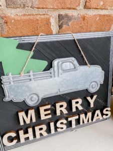 Christmas truck DIY sign