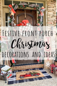 Festive front porch Christmas decorations and ideas