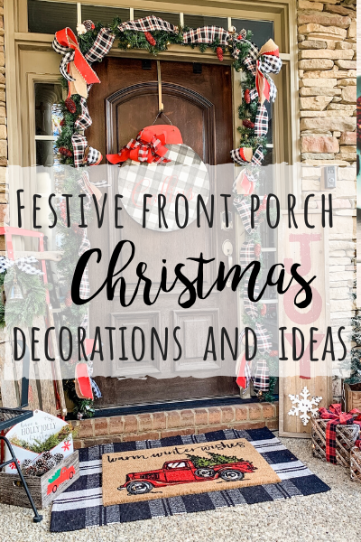 Festive front porch Christmas decorations and ideas