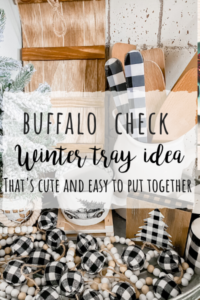 Buffalo check winter tray idea