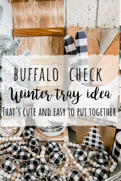 Buffalo check Winter tray idea