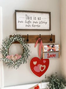 Valentine's decorating for under $40 in my entry way!