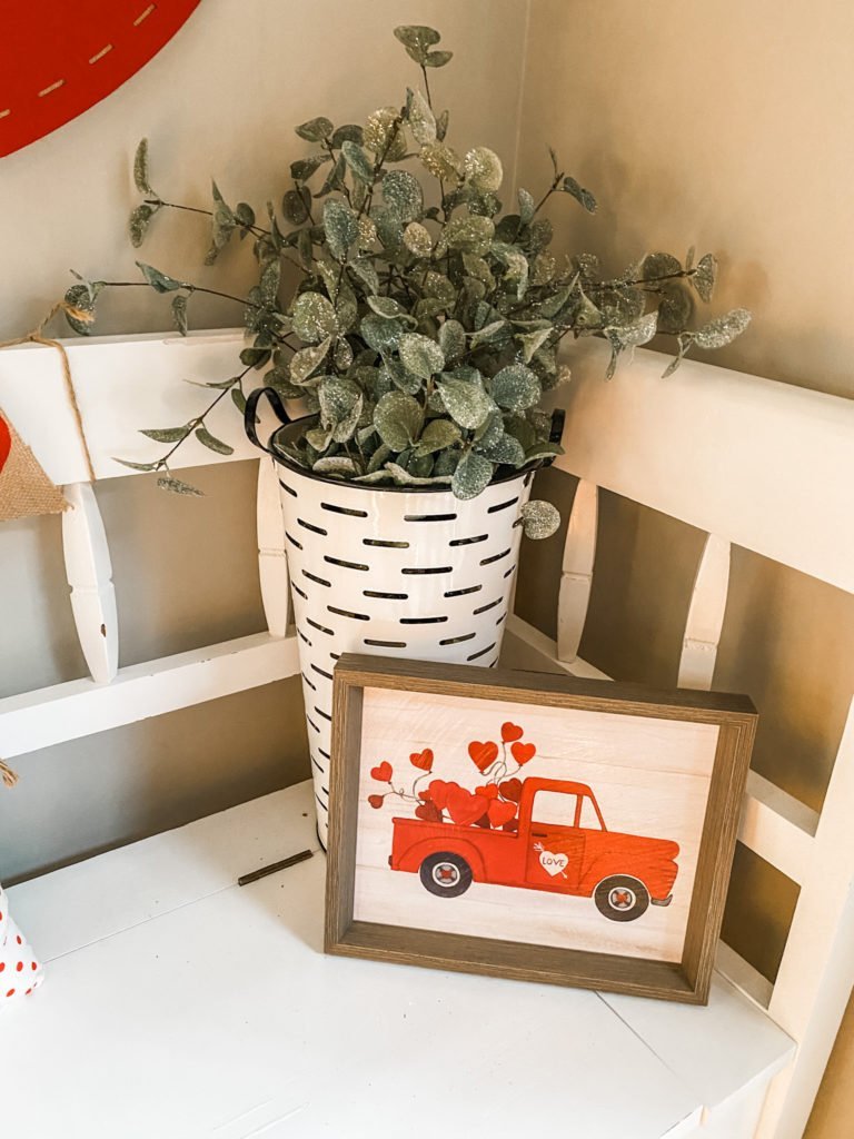Valentine's decorating for under $40 in my entry way! 