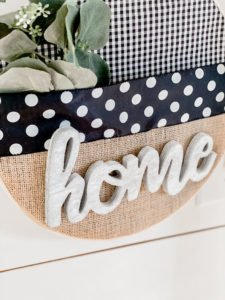 DIY embroidery hoop farmhouse wreath
