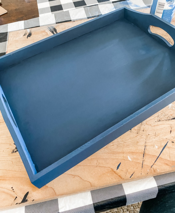 Painted wood tray DIY! Wilshire Collections