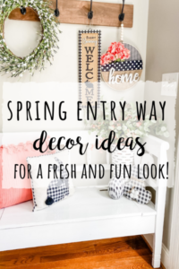 Spring entry way decor ideas for a fun and fresh look!