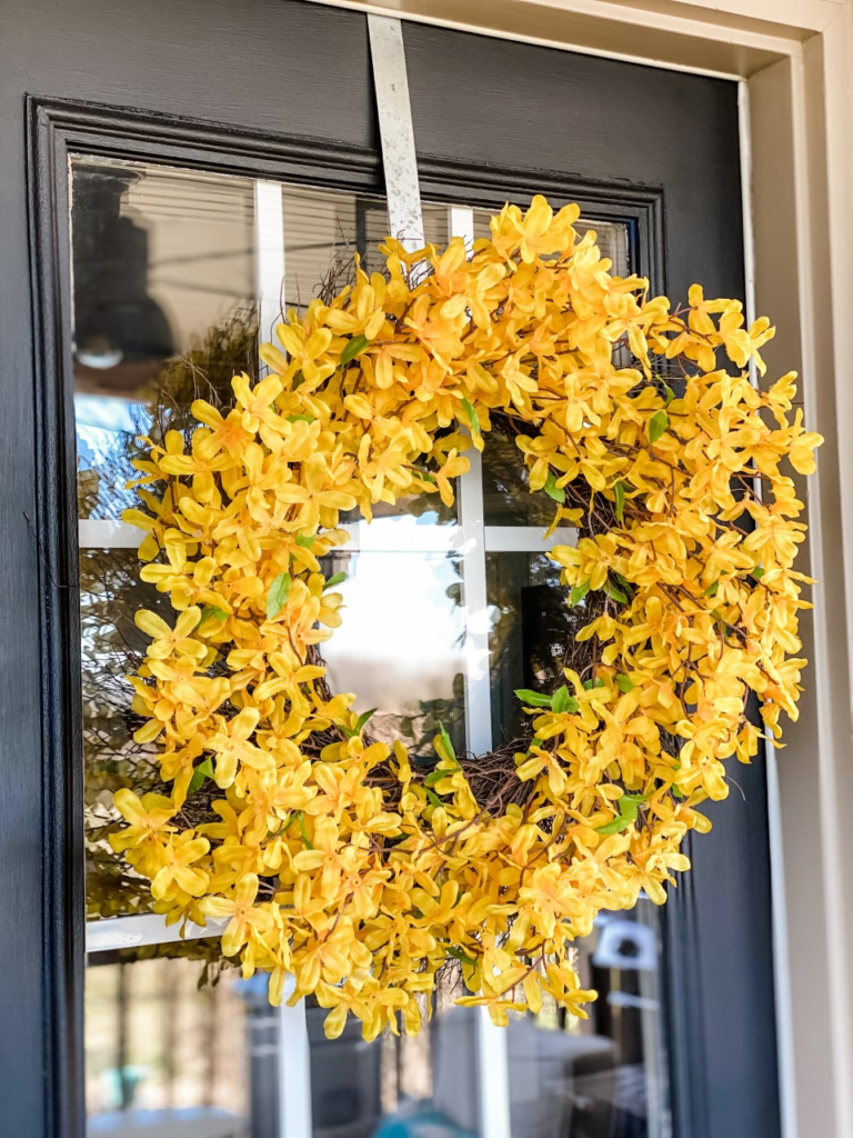 Simple porch door refresh for Spring