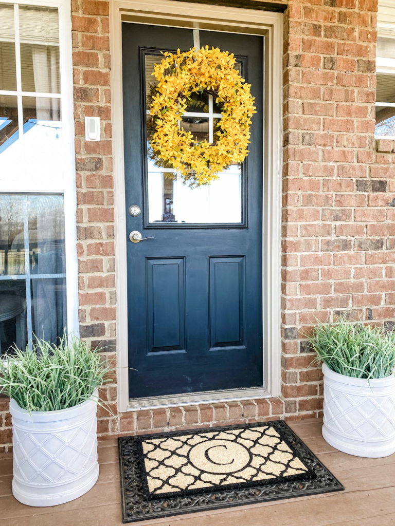 Simple porch door refresh for Spring
