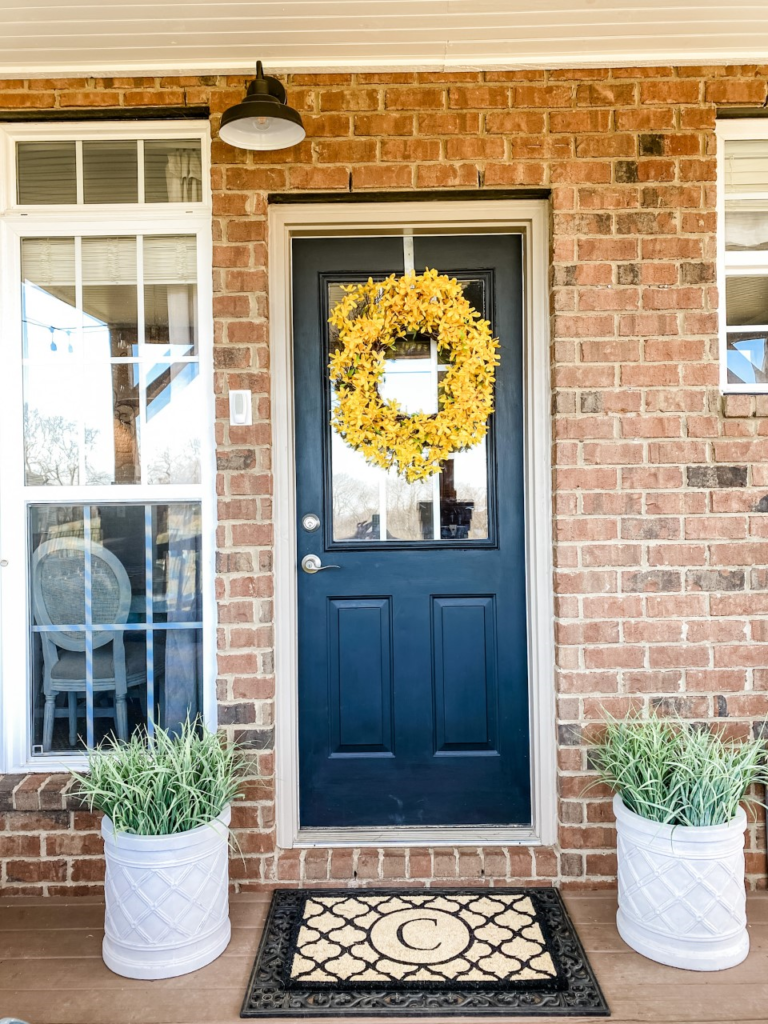 Simple porch door refresh for Spring