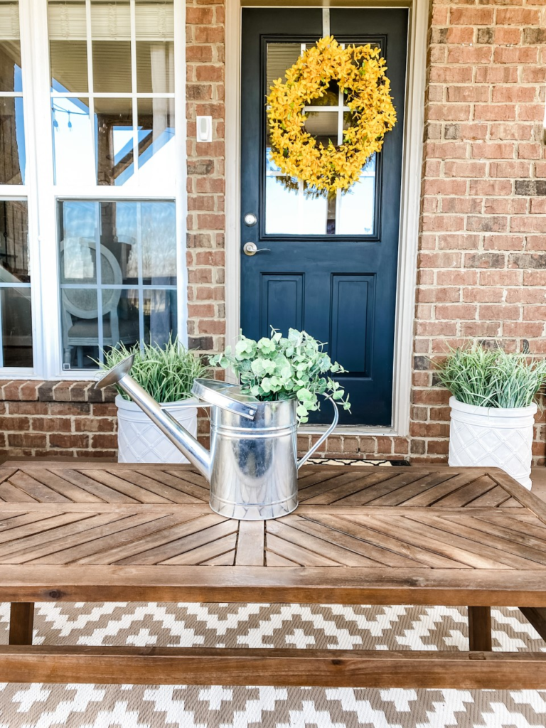 Simple porch door refresh for Spring