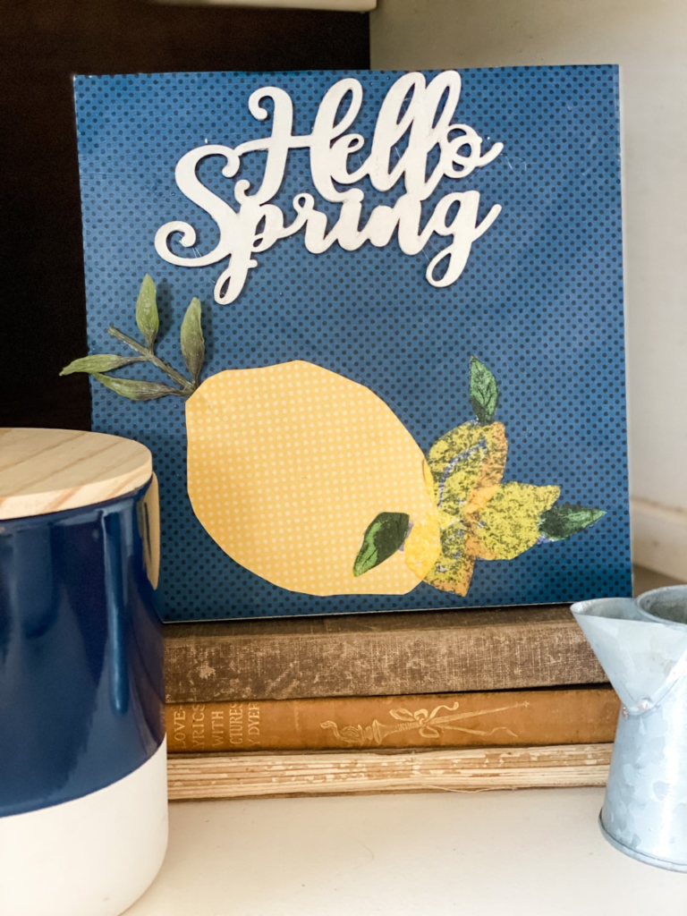 DIY lemon sign