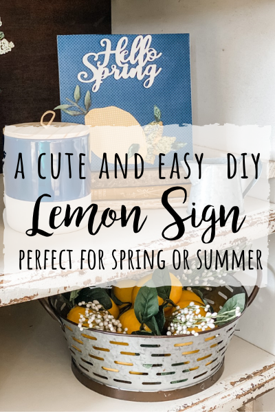 DIY Lemon Sign