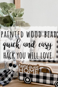 Painted wood bead hack- so quick and easy, your mind will be blown!