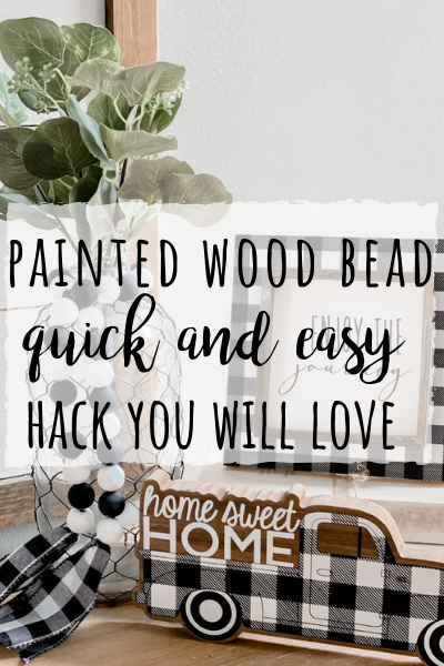 Painted wood bead hack! The quickest and easiest way!