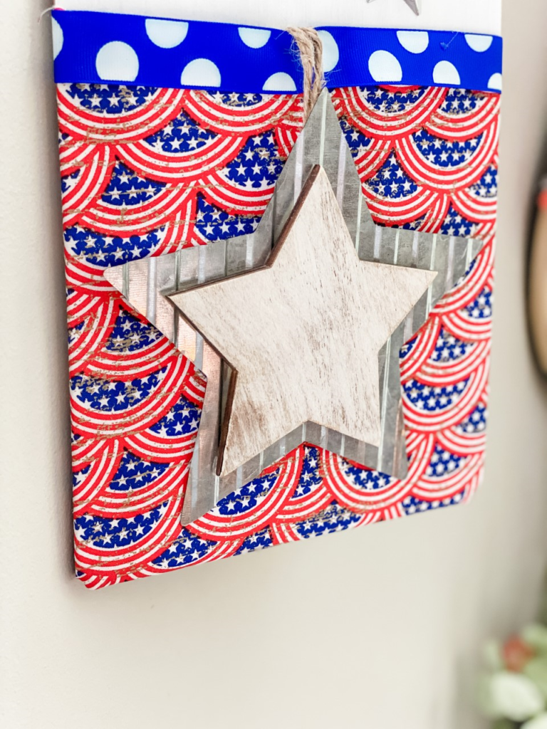 Dollar tree patriotic sign DIY