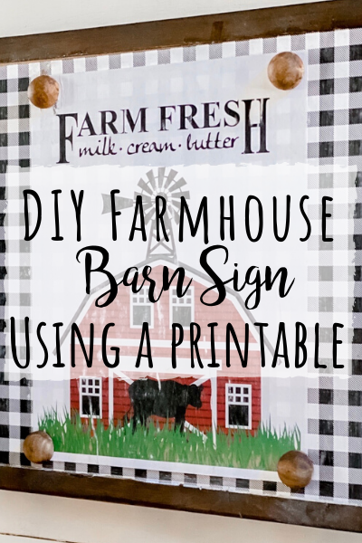 DIY farmhouse barn sign