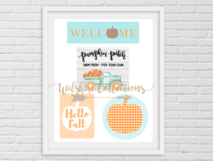 Fall- aqua and orange crafters bundle pic
