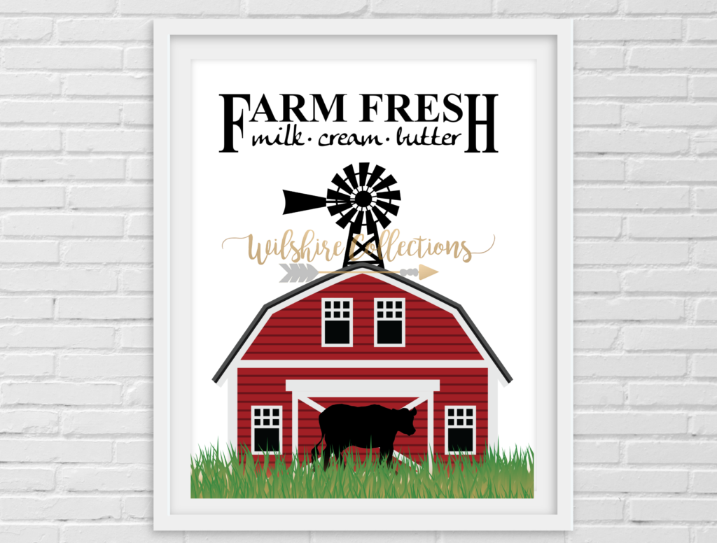 Printable- farmhouse barn pic