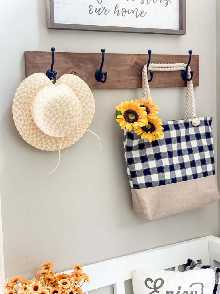 Sunflower decorations in my entry way! 