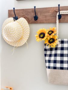 Sunflower decorations in my entry way!