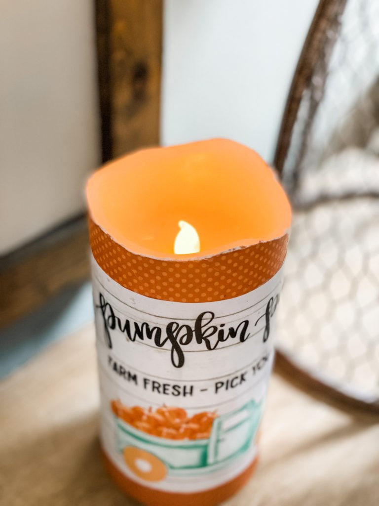 DIY candle upcycle with a printable!