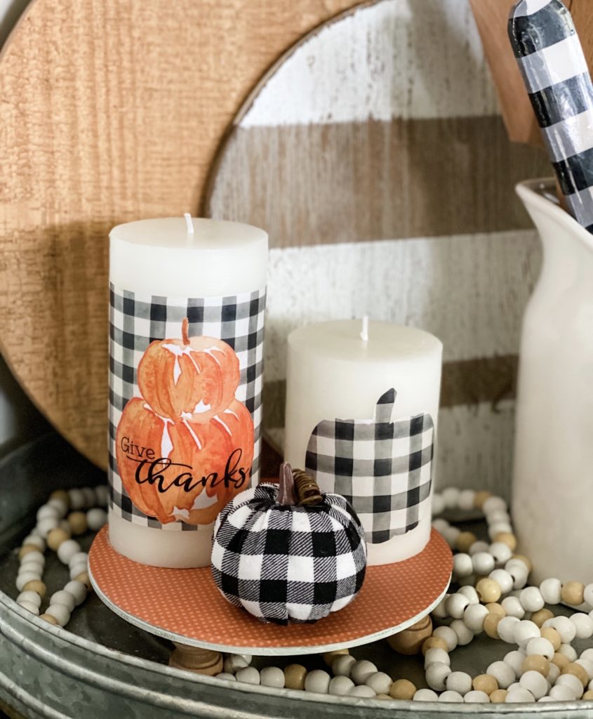 DIY candle upcycle with a printable!