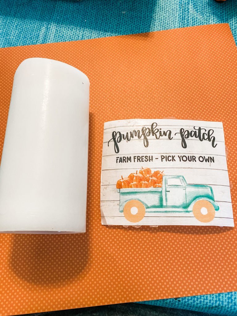 DIY candle upcycle with a printable!