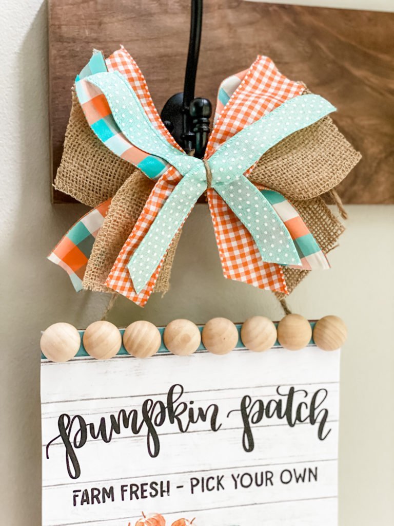 DIY dollar tree sign using a printable