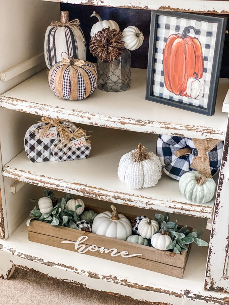 DIY ribbon pumpkin