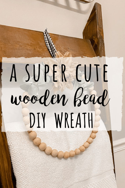 Wood Bead Wreath DIY