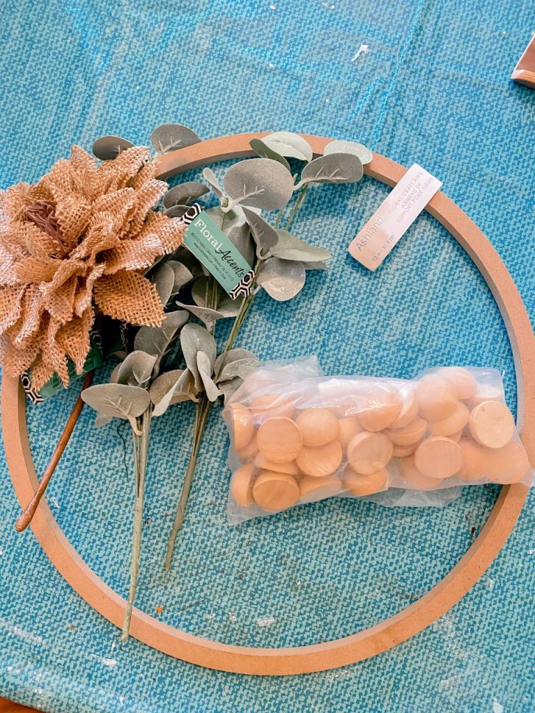 Wood Bead Wreath DIY